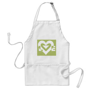 Love in Sage Green Adult Apron