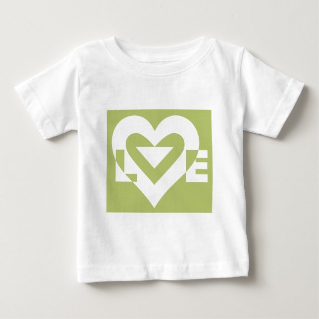 Love in Sage Green Baby T-Shirt (Front)