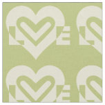 Love in Sage Green Fabric