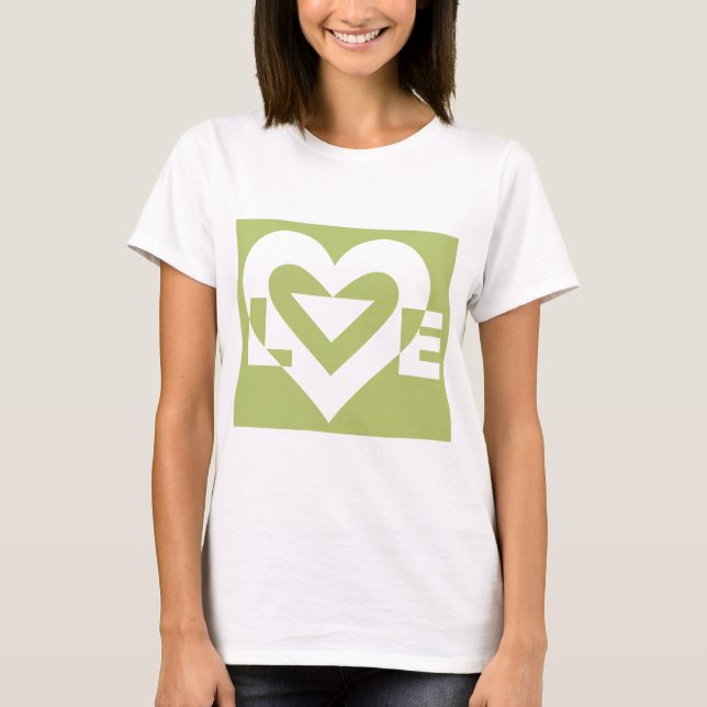 Love in Sage Green T-Shirt (Front)