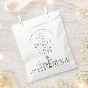Love in Seattle Wedding Favor Bags
