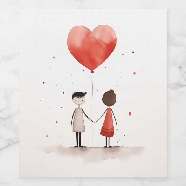 Love in Simplicity Wine Label (Single Label)