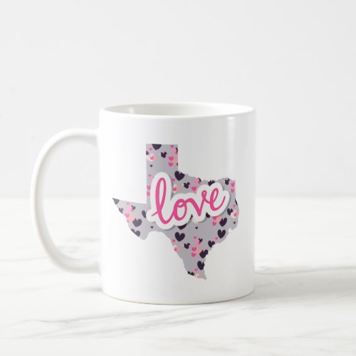 Love in Texas _ Valentines Day Coffee Mug
