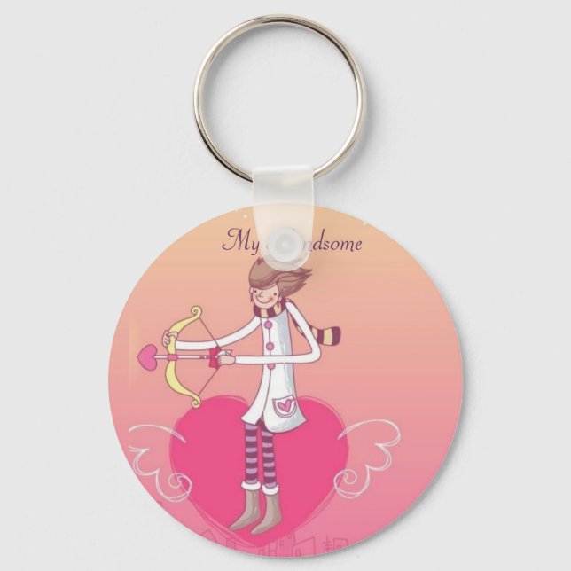 Love in the Air - My Handsome (Guy Keychain) Keychain (Front)