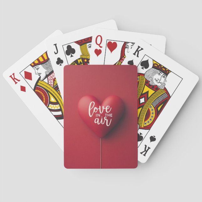 Love in the air  poker cards (Back)