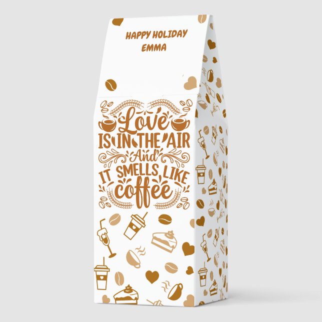 Love in The Air Smells Like Coffee Couples Lovers (Back)