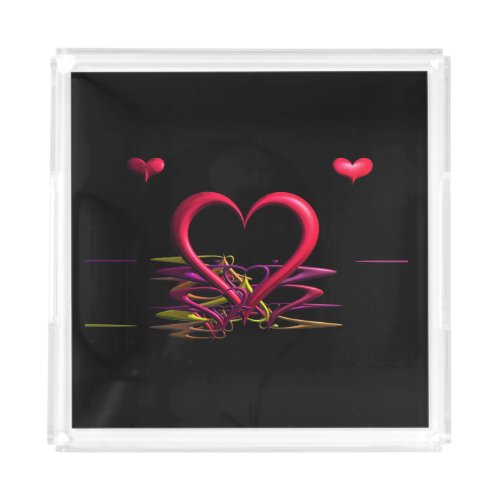 Love in the Darkness Acrylic Tray
