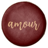 Love in the French Language Amour Chocolate Covered Oreo (Front)