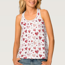 Love in Watercolor - Whimsical Heart Pattern