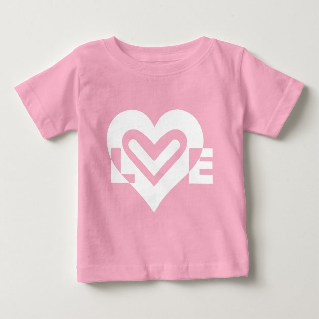 Love in White Baby T-Shirt (Front)