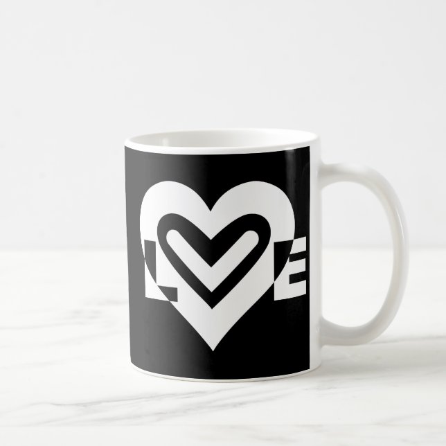 Love in White Coffee Mug (Right)