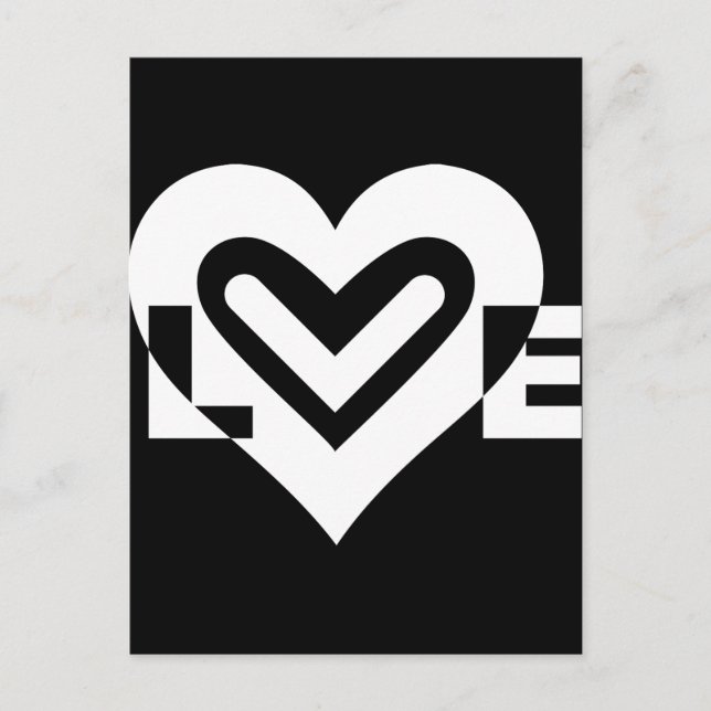 Love in White Postcard (Front)