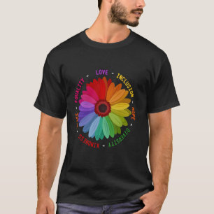 Love Inclusion Hope Diversity Kindness Peace Equal T-Shirt