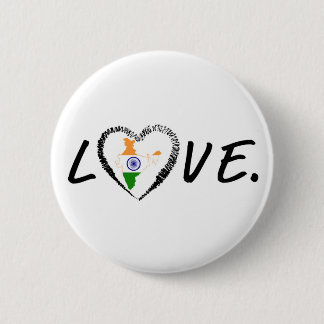 Love India Pinback Button