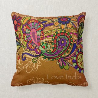 Love India Throw Pillow