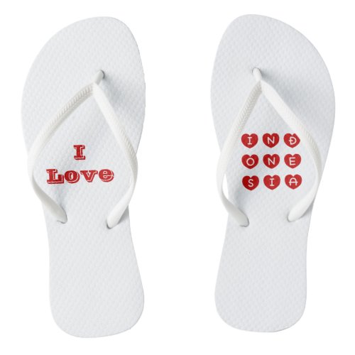 Love Indonesia  Flip Flops