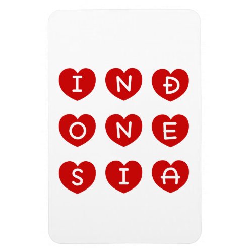love indonesia magnet