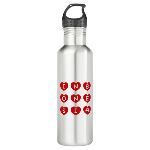 Love Indonesia  Stainless Steel Water Bottle