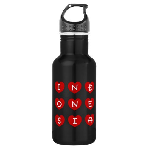 Love Indonesia  Stainless Steel Water Bottle