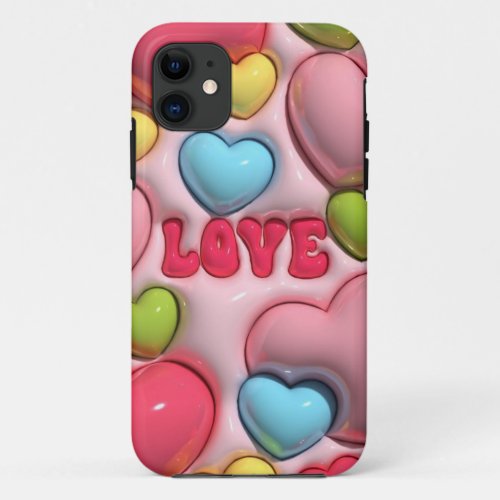 Love Infusion Embrace Romance with Our Chic Print iPhone 11 Case