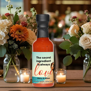 Love Ingredient Custom Wedding Photo Thank You Hot Sauces