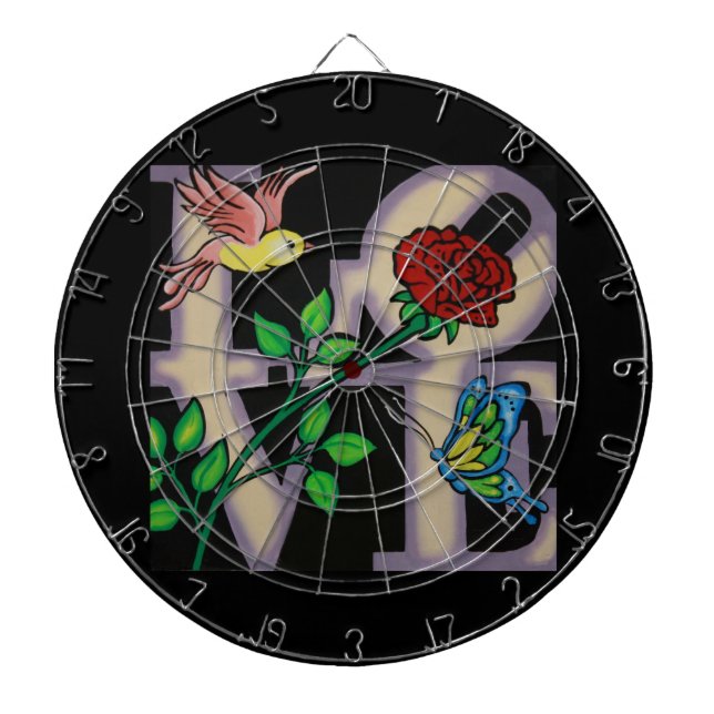 LOVE Ink You Dart Board (Front)