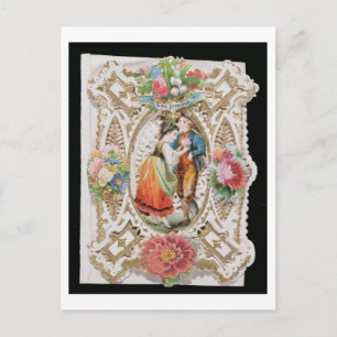 Love, Innocence, Valentine card, c.1870 (color li Holiday Postcard