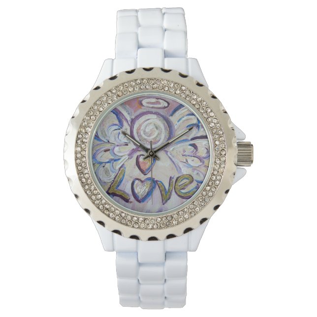 Love Inspirational Guardian Angel Wrist Watch (Front)