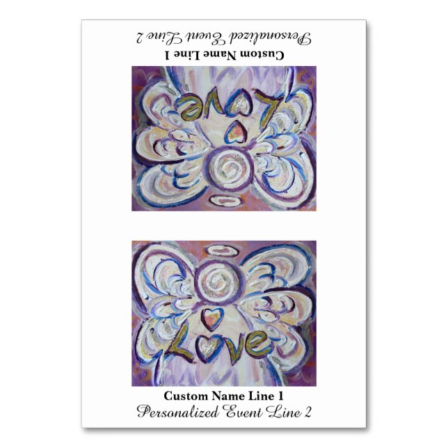 Love Inspirational Word Angel Table Tent Card (Front)