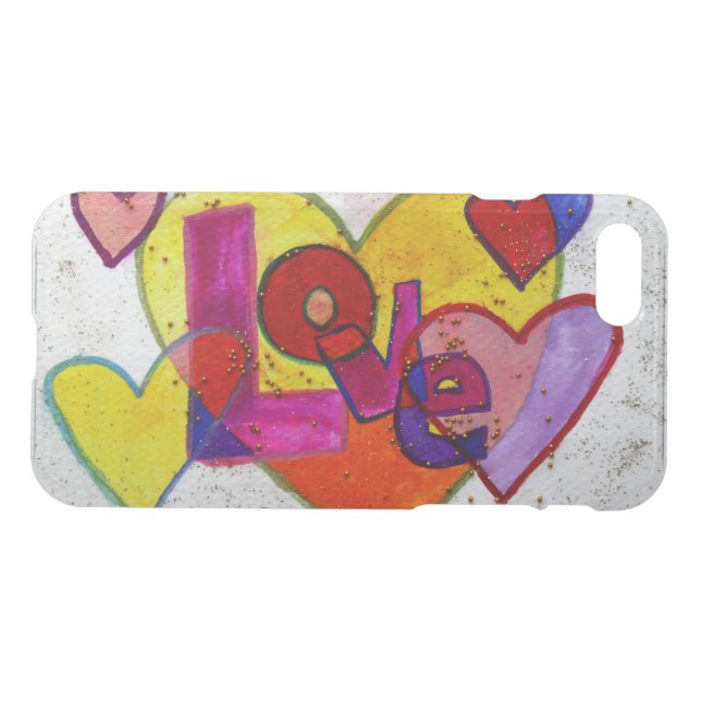 Love Inspirational Word Custom Art iPhone 7 Case (Back Horizontal)