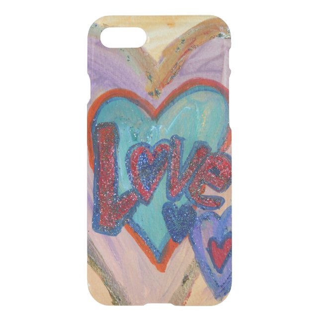 Love Inspirational Word Custom Art iPhone 7 Case (Back)