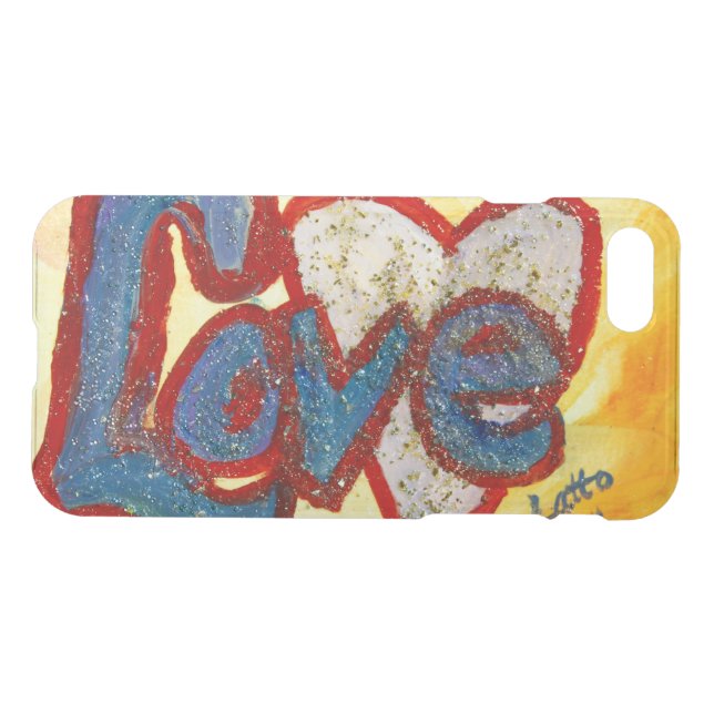 Love Inspirational Word Custom Art iPhone 7 Case (Back Horizontal)