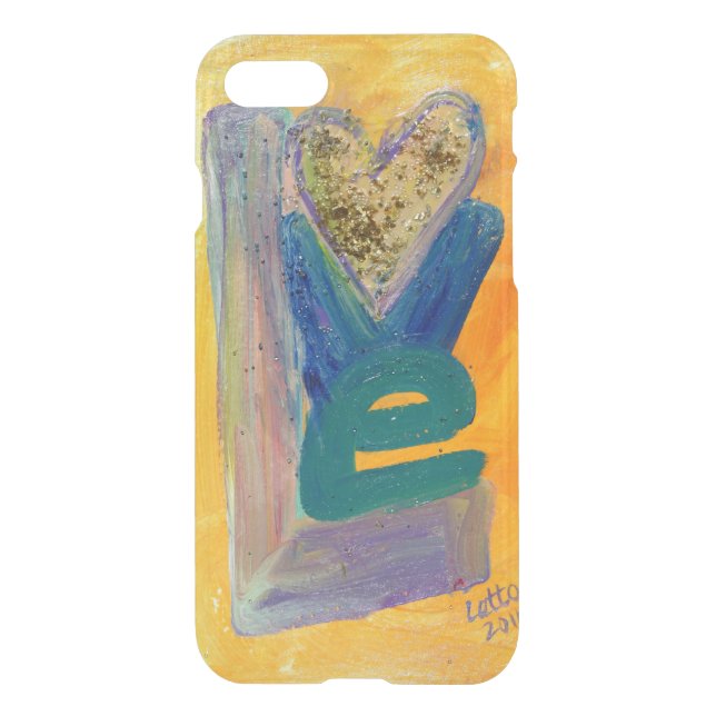 Love Inspirational Word Custom Art iPhone 7 Case (Back)