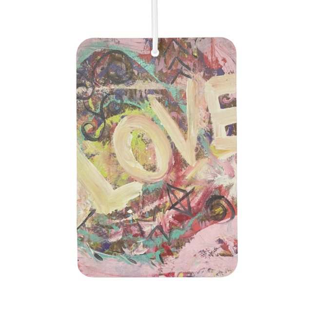 Love Inspired Original Art Car Air Freshener (Front)
