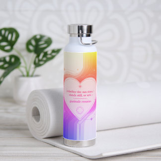 Love & Intention Collection | Gratitude Remains™ W Water Bottle