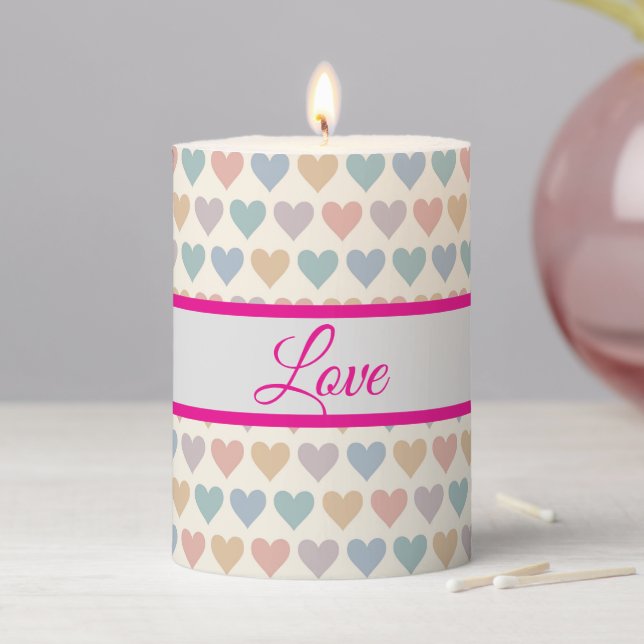 Love Intention Pillar Candle  | Positive Intention (In Situ)