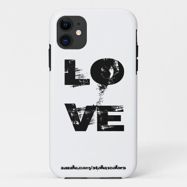 Love Iphone Black And White Case-Mate iPhone Case (Back)