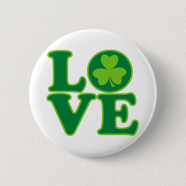 Love Ireland Pinback Button (Front)