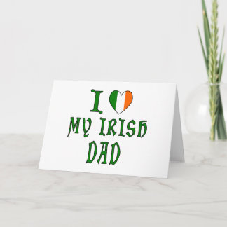 Love Irish Dad Holiday Card