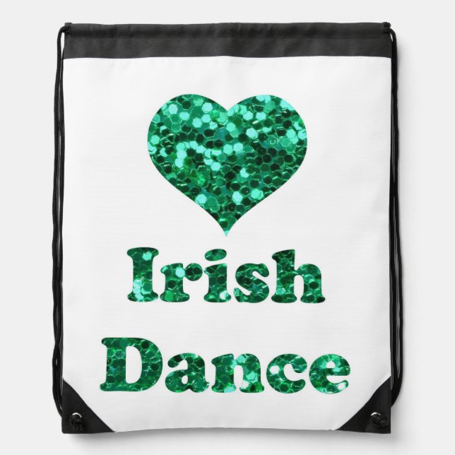 Love Irish Dance Drawstring Bag (Front)