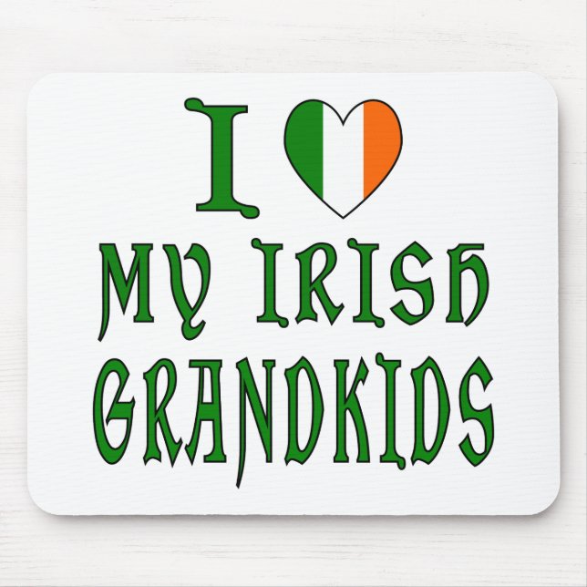 Love Irish Grandkids Mouse Pad (Front)