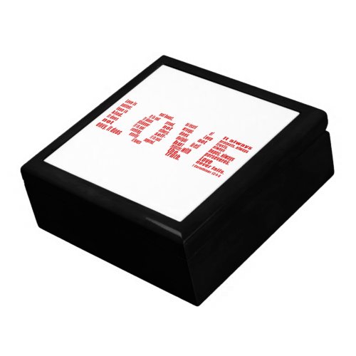 Love is 1 Corinthians 134_8 Bible verse Gift Box