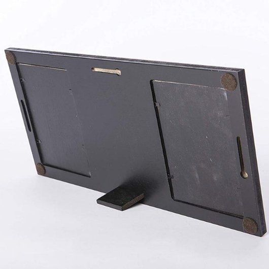 Love Is 60th Anniversary Black Double Photo Frame (Back)