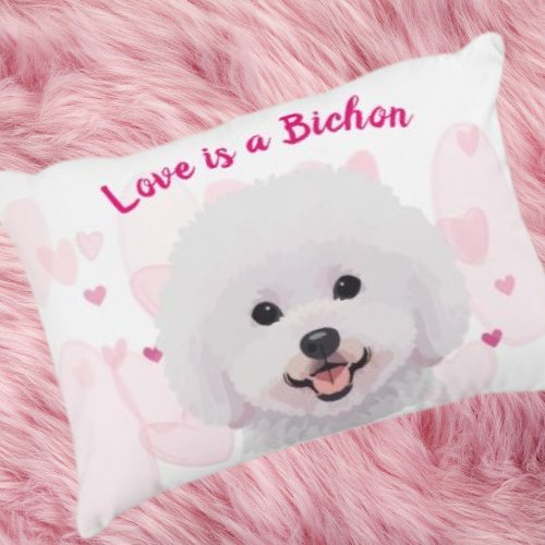 Love is a Bichon Accent Pillow
