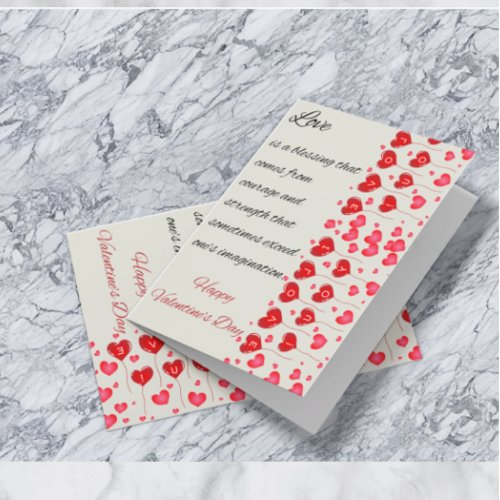 Love is a Blessing Valentines Day Quote Card