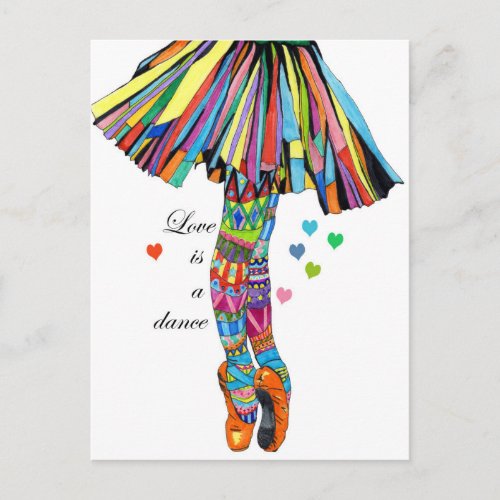 LOVE IS A DANCE POSTCARD