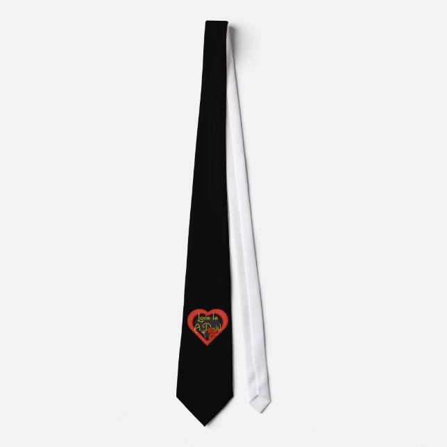 Love Is A Devil Neck Tie (Front)