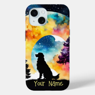 Love is a Dog waiting for you iPhone 15 Case