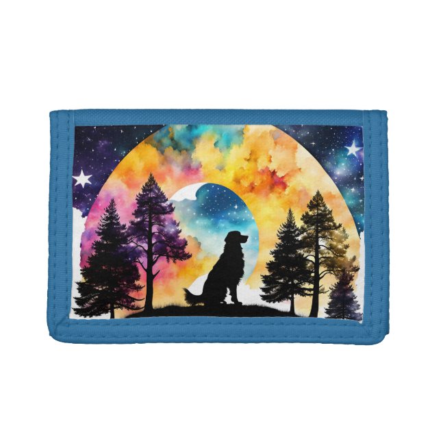 Love is a Dog waiting for you  Trifold Wallet (Front)