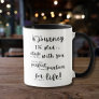 Love Is a Journey - Romantic Anniversary Gift Mug
